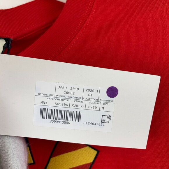NWT Gucci Band T-shirt In Red Size M - Picture 12 of 16
